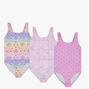 BTween Girls One Piece Swimwear 3 Bathing Suits Size 14